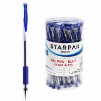 5. Starpak Długopis Zelowy Ze Skuwką Niebieski 447844