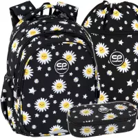 1. CoolPack Jerry Plecak Szkolny Daisy Black F029817 + Worek F070817 + Piórnik F062817
