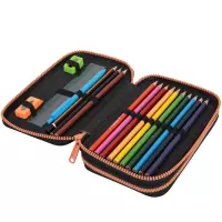 2. CoolPack Jumper 2 Piórnik Dwukomorowy Z Wyposażeniem Capybara Kapibara F066937