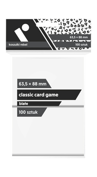 1. Rebel Koszulki (63,5x88 mm) "Classic Card Game" 100 sztuk Białe