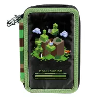 1. Paso Piórnik Trzykomorowy Z Wyposażeniem Pixel Green PP25PX-023