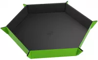 1. Gamegenic: Magnetic Dice Tray - Hexagonal - Sześciokątna Mata do Kości - Black/Green