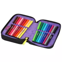 4. CoolPack Jumper 2 Piórnik Dwukomorowy Z Wyposażeniem Stitch Black F066886