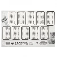 3. Starpak Plan Lekcji z Tabliczką Mnożenia A5 Cuties Kotki 536137