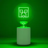 5. Lampka - Żarówka Neonowa Minecraft Creeper