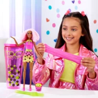 6. Mattel Barbie Lalka Pop Rev Bubble Tea Jagoda HTJ20 