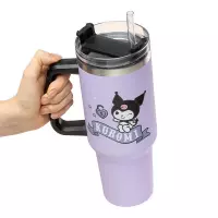 5. Kubek Podróżny ze Słomką Kuromi - 900 ml