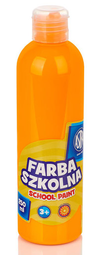 1. Astra Farba Szkolna 250 ml - Fluorescencyjna Pomarańczowa 301217030