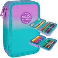 3. CoolPack Jumper 2 Piórnik Dwukomorowy Z Wyposażeniem Gradient Blueberry E66505/F