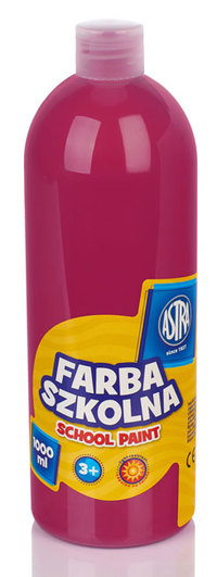 1. Astra Farba Szkolna 1000 ml - Różowa 301217050