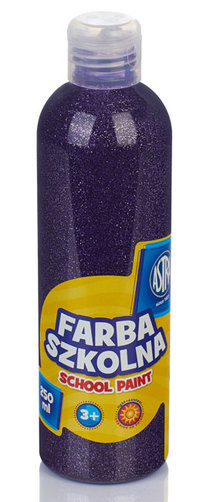 1. Astra Farba Szkolna 250 ml - Brokatowa Fioletowa 301217042