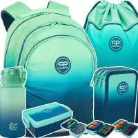 1. CoolPack Zestaw Szkolny Blue Lagoon 5el. Plecak Jerry F029690 + Piórnik F067690 + Worek F070690