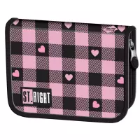 1. St.Right Piórnik Dwuklapkowy bez Wyposażenia PC-03 Pink Checkered 680410