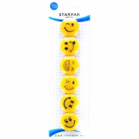 5. STARPAK Magnesy 30mm 6szt Mix Buźki Emoticons 378346