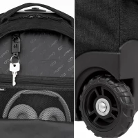 3. CoolPack Summit Plecak Szkolny Na Kółkach Snow Black E85020
