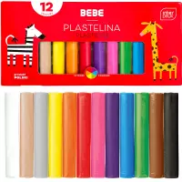 1. Interdruk Plastelina 12 kolorów BEBE Kids 327260