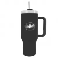 1. Kubek Podróżny ze Słomką  Batman - Logo - 1180 ml