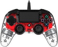 1. Nacon PS4 Compact Controller Czerwony - Świecący