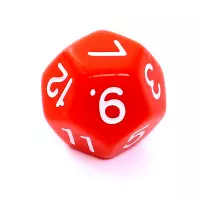 6. Komplet kości REBEL RPG - Matowe - Czerwone