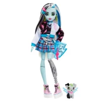 6. Mattel Lalka Monster High Frankie Stein + Zwierzątko Piesek Watzie HHK53