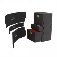 3. Gamegenic: Stronghold 200+ XL Convertible - Ekskluzywne Pudełko na Karty - Black