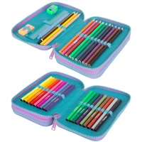2. CoolPack Jumper 2 Piórnik Dwukomorowy Z Wyposażeniem Gradient Blueberry E66505/F