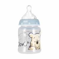 3. Nuk Butelka 150ml 0-6m First Choice+ Smoczek Silikonowy M Kubuś Niebieska 536897
