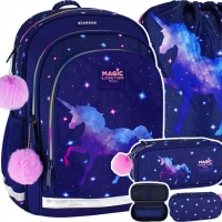 1. Zestaw Starpak 3el. Plecak Szkolny Galaxy Unicorn 2 529943 + Worek 531584 + Piórnik 531576