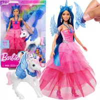 1. Mattel Lalka Barbie Sappsire Szcypta Magii Skrzydlaty Jednorożec HRR16