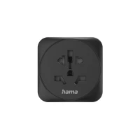 6. Hama Travel Adapter Type E and F, 3-Pin Black