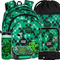 1. CoolPack Zestaw Szkolny Game Zone 5el. Plecak F029826+ Piórnik F076826+ Worek F070826