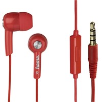 1. Hama Słuchawki Douszne "HK2114" z Mikrofonem Czerwone