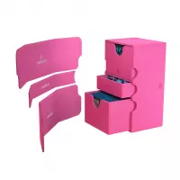 5. Gamegenic: Stronghold 200+ XL Convertible - Ekskluzywne Pudełko na Karty - Pink
