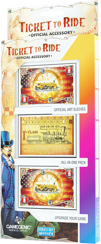 1. Gamegenic: Ticket to Ride - USA Art Sleeves (46 x 70 mm) - Koszulki na Karty