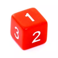 5. Komplet kości REBEL RPG - Matowe - Czerwone