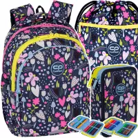 1. CoolPack Zestaw Szkolny In The Garden 3el. Plecak F029831 + Piórnik F066831 + Worek F070831