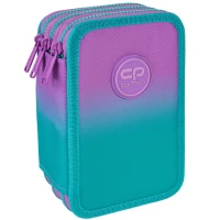 2. CoolPack Jumper 3 Piórnik Trzykomorowy Z Wyposażeniem Gradient Blueberry E67505 /F