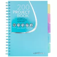 1. Coolpack Kołozeszyt Pastel Niebieski B5 100 Kartek Kratka 81377CP