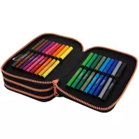 2. CoolPack Jumper 3 Piórnik Trzykomorowy Z Wyposażeniem Capybara Kapibara F067937