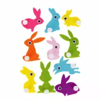 2. Craft With Fun Ozdoba Dekoracyjna Samoprzylepna Filc Królik 554228
