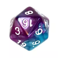 9. Komplet kości REBEL RPG - Dwukolorowe - Niebiesko-fioletowe