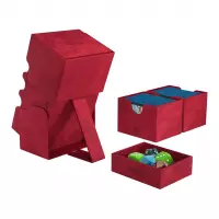 4. Gamegenic: Stronghold 200+ XL Convertible - Ekskluzywne Pudełko na Karty - Red