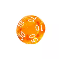 6. Komplet kości REBEL RPG - Mini Kryształowe - Pomarańczowe