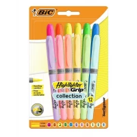 3. Bic Zakreślacze Highlighter Grip Collection 12 sztuk 593732