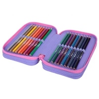 2. CoolPack Jumper 3 Piórnik Trzykomorowy Z Wyposażeniem Pastel Heart F067832