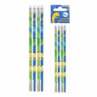 3. Starpak Ołówek z Gumką HB Dino 4szt 532182