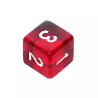 4. Komplet kości REBEL RPG - Kamienie Księżycowe - Bordo