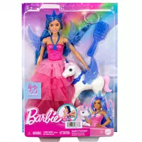 4. Mattel Lalka Barbie Sappsire Szcypta Magii Skrzydlaty Jednorożec HRR16