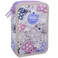 1. CoolPack Jumper 2 Piórnik Dwukomorowy Z Wyposażeniem White Bunny F066833