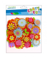1. Craft With Fun Ozdoba Dekoracyjna Nalepki Piankowe Kwiaty 463442